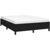 Image de vidaXL Cadre de lit sans matelas noir 140x190 cm Tissu
