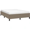 Image de vidaXL Cadre de lit sans matelas Taupe 140x190 cm Tissu