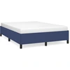 Image de vidaXL Cadre de lit sans matelas bleu 140x190 cm Tissu