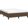 Image de vidaXL Cadre de lit sans matelas brun foncé 140x200 cm Tissu