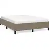 Image de vidaXL Cadre de lit sans matelas Taupe 140x200 cm Tissu