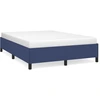 Image de vidaXL Cadre de lit sans matelas bleu 140x200 cm Tissu