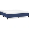 Image de vidaXL Cadre de lit sans matelas bleu 160x200 cm Tissu