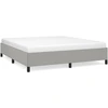 Image de vidaXL Cadre de lit sans matelas gris clair 180x200 cm Tissu