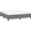 Image de vidaXL Cadre de lit sans matelas gris foncé 180x200 cm Tissu