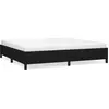 Image de vidaXL Cadre de lit sans matelas noir 200x200 cm Tissu