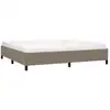 Image de vidaXL Cadre de lit sans matelas Taupe 200x200 cm Tissu