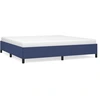 Image de vidaXL Cadre de lit sans matelas bleu 200x200 cm Tissu