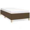 Image de vidaXL Cadre de lit sans matelas brun foncé 80x200 cm Tissu