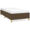 Image de vidaXL Cadre de lit sans matelas brun foncé 90x190 cm Tissu
