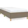 Image de vidaXL Cadre de lit sans matelas Taupe 90x190 cm Tissu