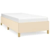 Image de vidaXL Cadre de lit sans matelas Crème 90x190 cm Tissu