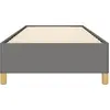 Image de vidaXL Cadre de lit sans matelas gris foncé 90x200 cm Tissu