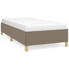 Image de vidaXL Cadre de lit sans matelas Taupe 100x200 cm Tissu