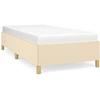 Image de vidaXL Cadre de lit sans matelas Crème 100x200 cm Tissu