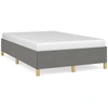 Image de vidaXL Cadre de lit sans matelas gris foncé 120x200 cm Tissu