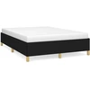 Image de vidaXL Cadre de lit sans matelas noir 140x190 cm Tissu