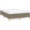 Image de vidaXL Cadre de lit sans matelas Taupe 140x190 cm Tissu