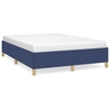 Image de vidaXL Cadre de lit sans matelas bleu 140x190 cm Tissu