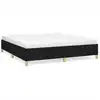 Image de vidaXL Cadre de lit sans matelas noir 160x200 cm Tissu