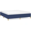 Image de vidaXL Cadre de lit sans matelas bleu 180x200 cm Tissu