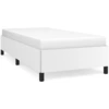 Image de vidaXL Cadre de lit blanc 90x190 cm similicuir
