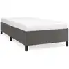 Image de vidaXL Sommier Gris 90x200 cm Similicuir