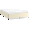 Image de vidaXL Sommier Crème 140x200 cm Similicuir