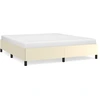 Image de vidaXL Sommier Crème 180x200 cm Similicuir