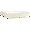 Image de vidaXL Sommier Crème 200x200 cm Similicuir