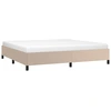 Image de vidaXL Cadre de lit cappuccino brun 200x200 cm simili-cuir