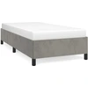 Image de vidaXL Cadre de lit sans matelas gris clair 90x190 cm velours