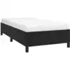 Image de vidaXL Sommier noir 90x190 cm velours