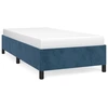 Image de vidaXL Cadre de lit sans matelas bleu foncé 90x190 cm velours