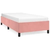 Image de vidaXL Sommier rose 90x200 cm velours