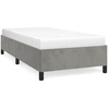 Image de vidaXL Cadre de lit sans matelas gris clair 100x200 cm velours