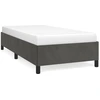 Image de vidaXL Cadre de lit sans matelas gris foncé 100x200 cm velours
