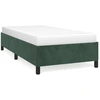 Image de vidaXL Cadre de lit sans matelas vert foncé 100x200 cm velours