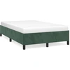 Image de vidaXL Cadre de lit sans matelas vert foncé 120x200 cm velours