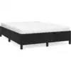 Image de vidaXL Sommier sans matelas noir 140x190 cm velours