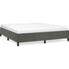 Image de vidaXL Cadre de lit sans matelas gris foncé 160x200 cm velours