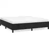Image de vidaXL Cadre de lit sans matelas noir 160x200 cm velours