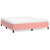 Image de vidaXL Sommier rose 160x200 cm velours