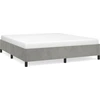 Image de vidaXL Cadre de lit sans matelas gris clair 180x200 cm velours