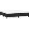 Image de vidaXL Cadre de lit sans matelas noir 200x200 cm velours
