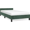 Image de vidaXL Cadre de lit sans matelas vert foncé 90x190 cm velours