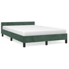 Image de vidaXL Cadre de lit sans matelas vert foncé 120x200 cm velours
