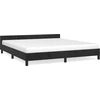 Image de vidaXL Cadre de lit sans matelas noir 180x200 cm velours
