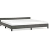 Image de vidaXL Cadre de lit sans matelas gris foncé 200x200 cm velours