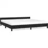 Image de vidaXL Cadre de lit sans matelas noir 200x200 cm velours